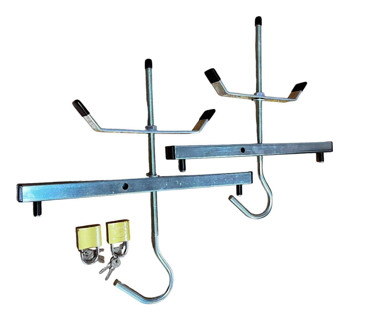 Universal mount for ladders on the trunk of a car